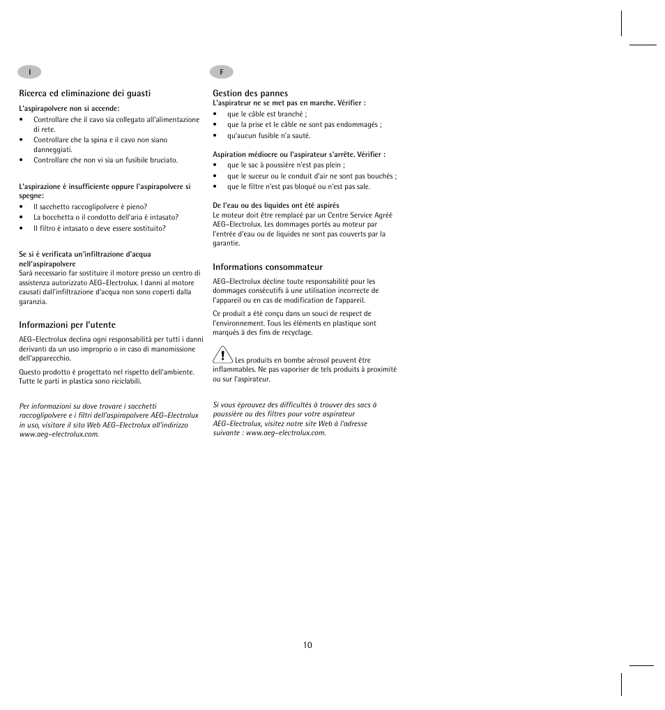 AEG AS201 User Manual | Page 12 / 14