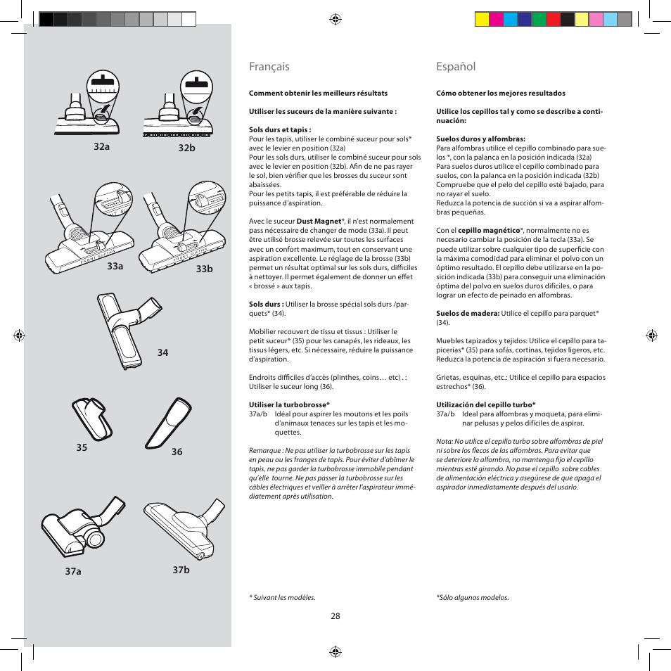 Français, Español | AEG AJM6840 User Manual | Page 28 / 56