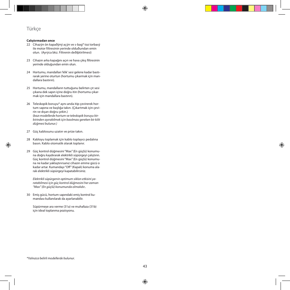 Türkçe | AEG AJM6840 User Manual | Page 43 / 56