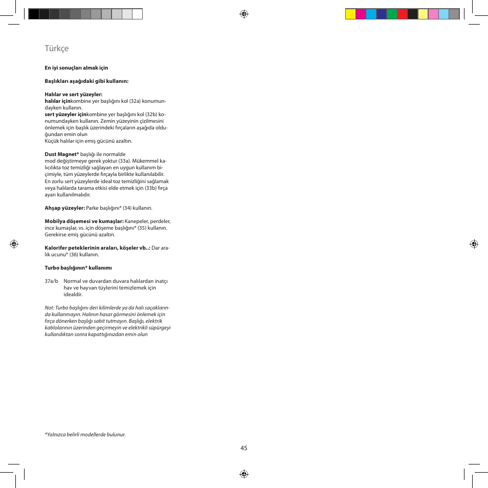 Türkçe | AEG AJM6840 User Manual | Page 45 / 56