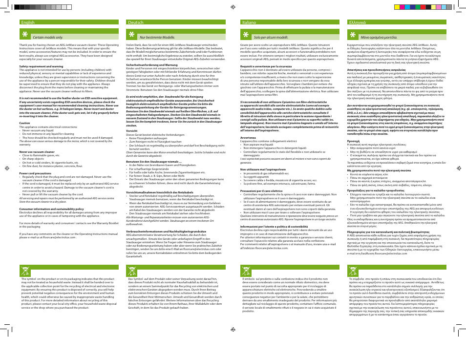 AEG AJM68FD1 User Manual | Page 2 / 4