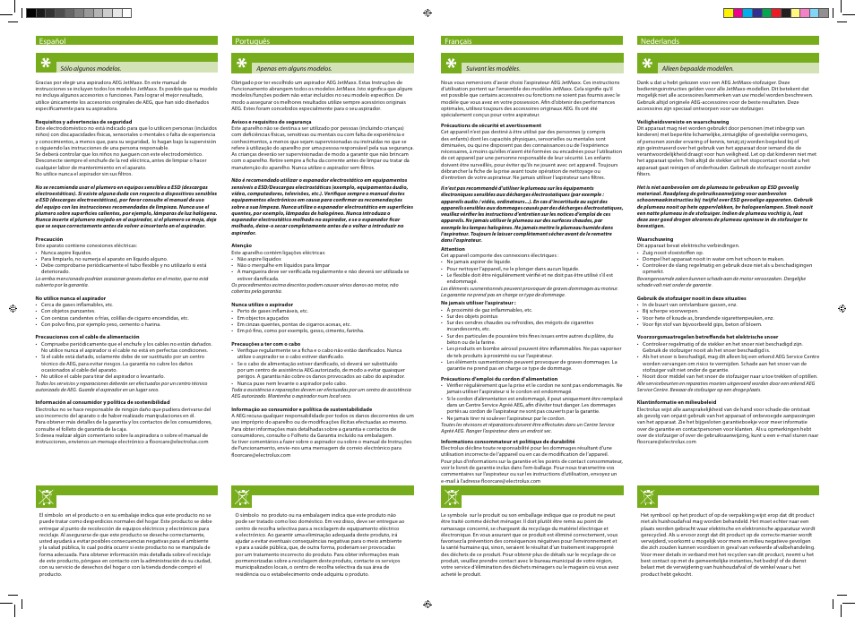 AEG AJM68FD1 User Manual | Page 3 / 4