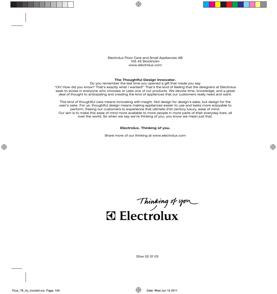 AEG AET3520 User Manual | Page 104 / 104