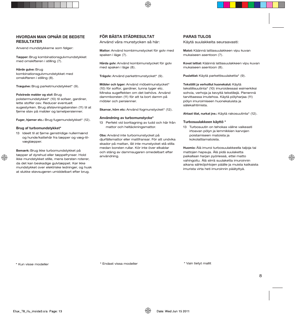 AEG AET3520 User Manual | Page 13 / 104