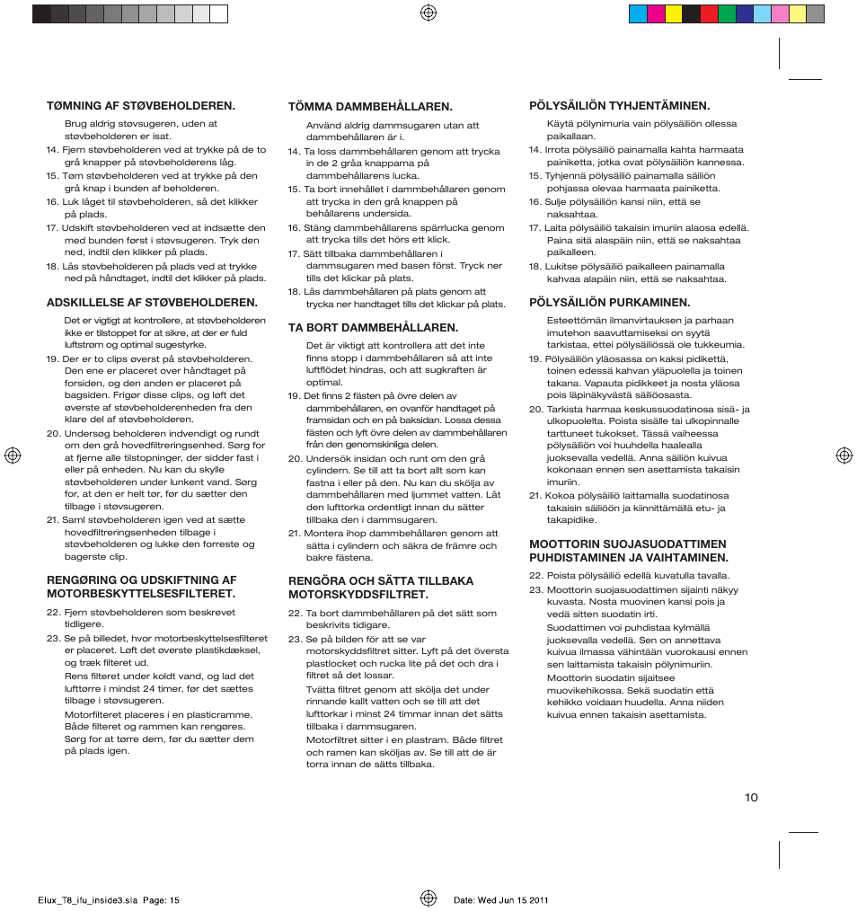 AEG AET3520 User Manual | Page 15 / 104