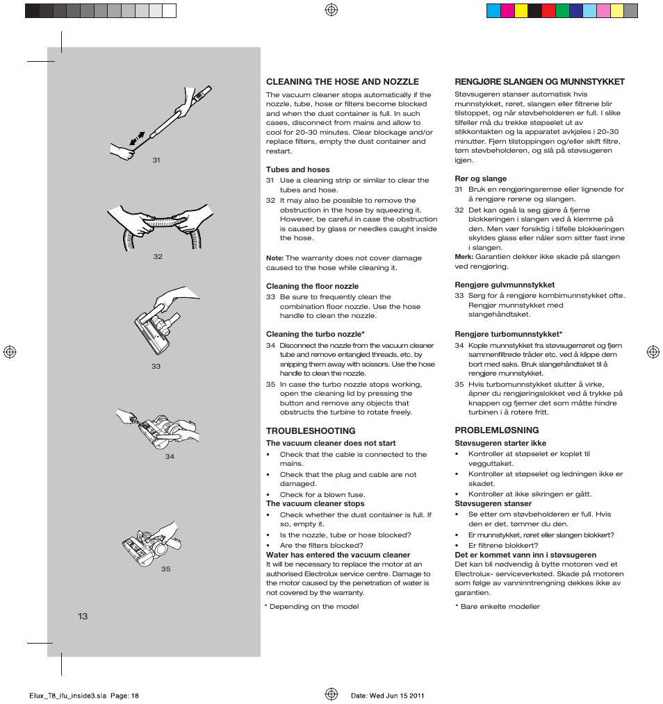 AEG AET3520 User Manual | Page 18 / 104