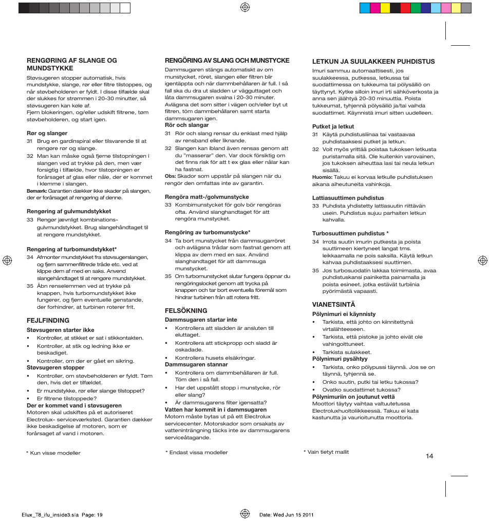 AEG AET3520 User Manual | Page 19 / 104