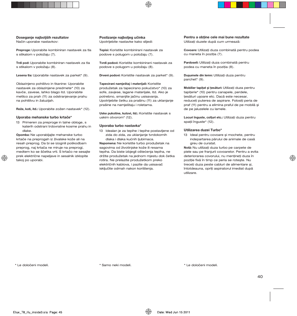 AEG AET3520 User Manual | Page 45 / 104