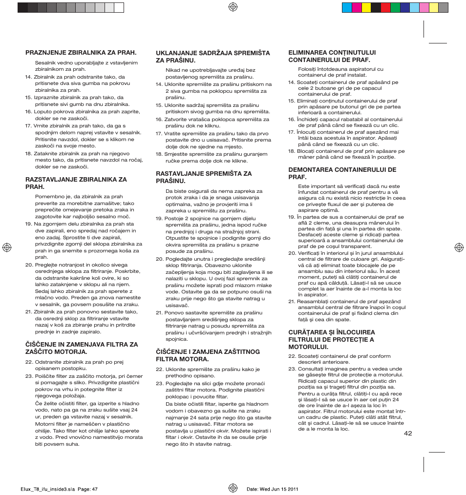 AEG AET3520 User Manual | Page 47 / 104