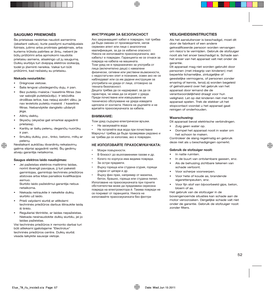 AEG AET3520 User Manual | Page 57 / 104