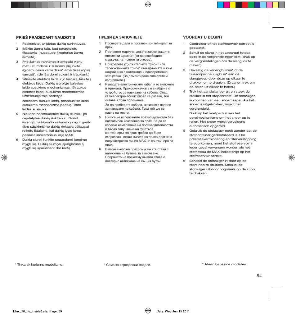 AEG AET3520 User Manual | Page 59 / 104