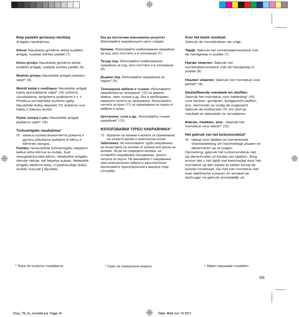 AEG AET3520 User Manual | Page 61 / 104