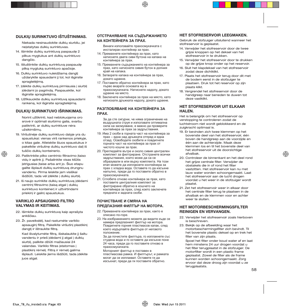 AEG AET3520 User Manual | Page 63 / 104