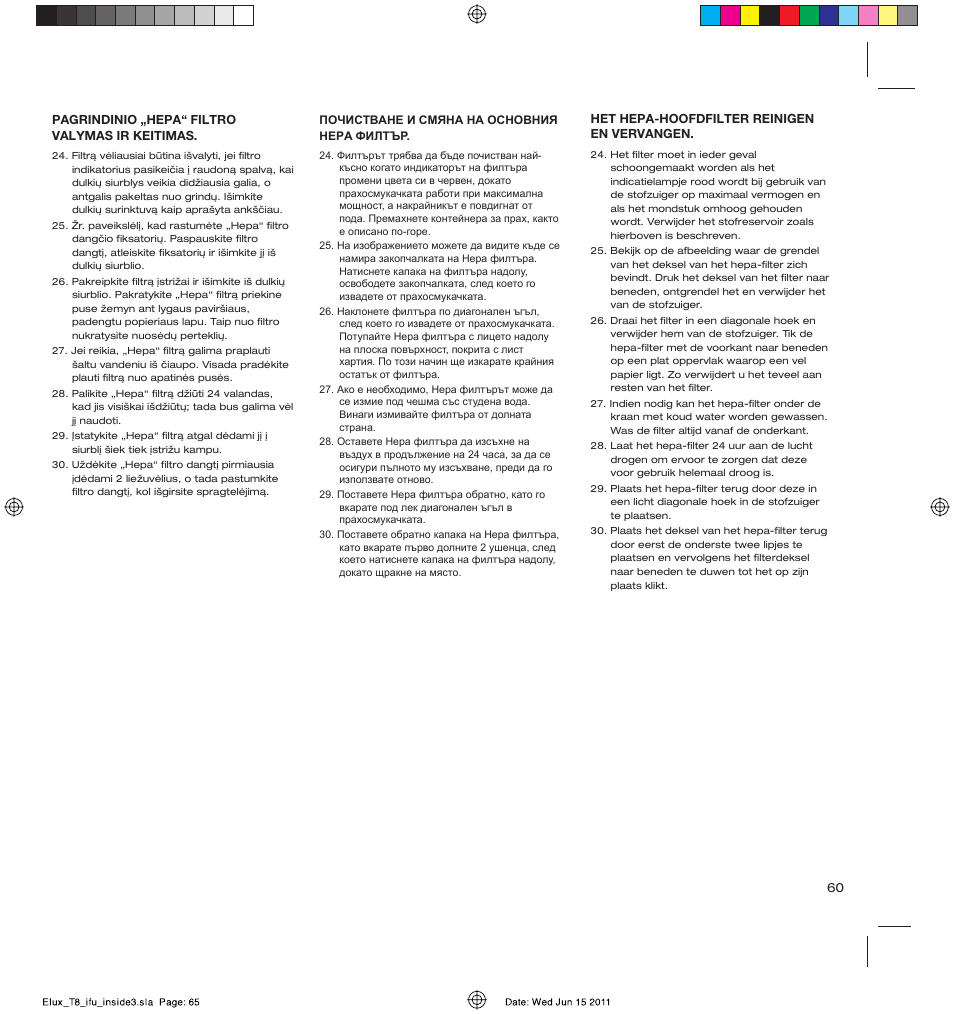 AEG AET3520 User Manual | Page 65 / 104