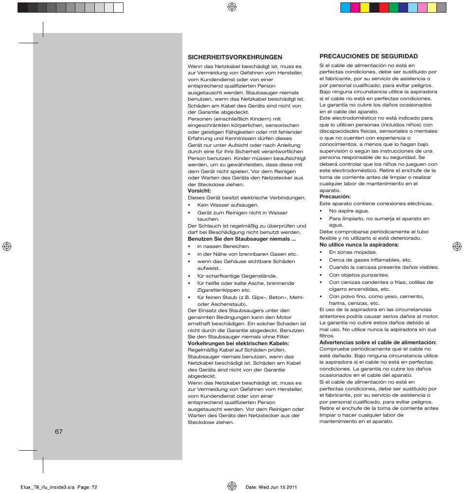 AEG AET3520 User Manual | Page 72 / 104