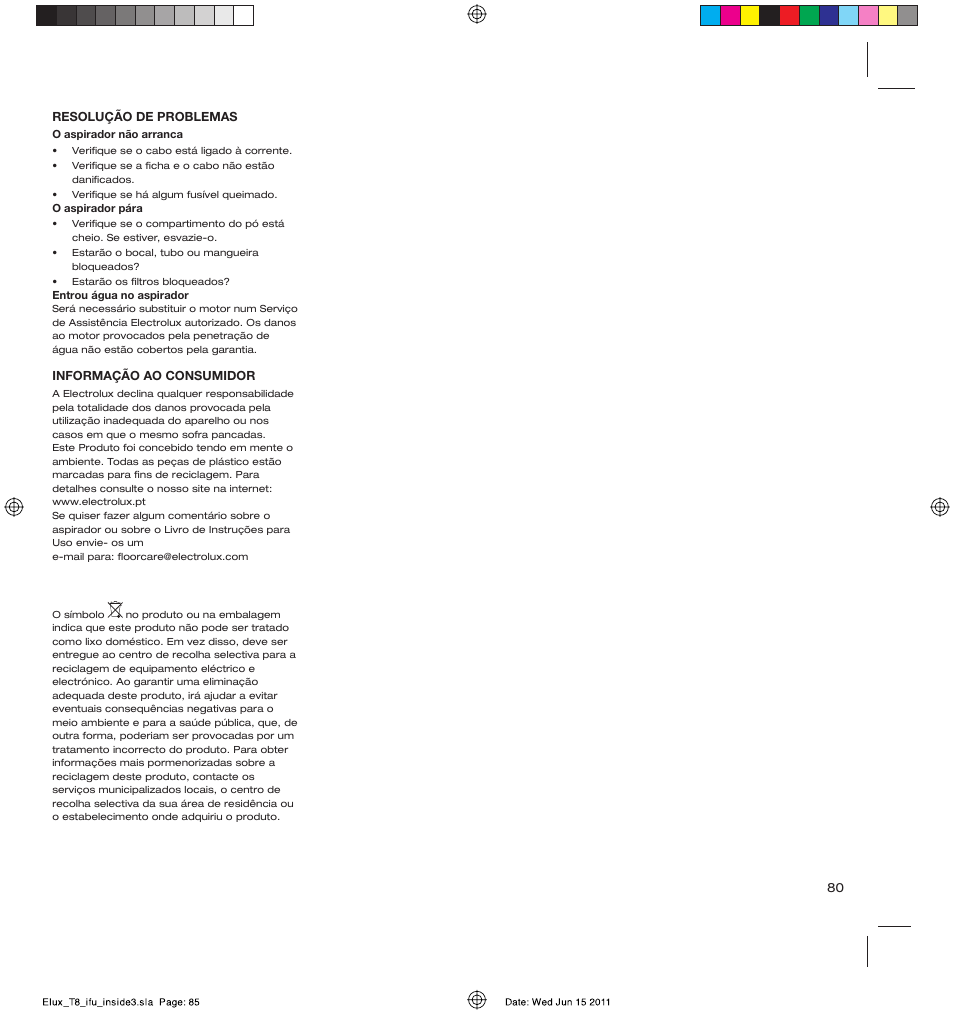 AEG AET3520 User Manual | Page 85 / 104