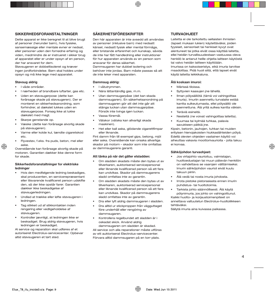 AEG AET3520 User Manual | Page 9 / 104