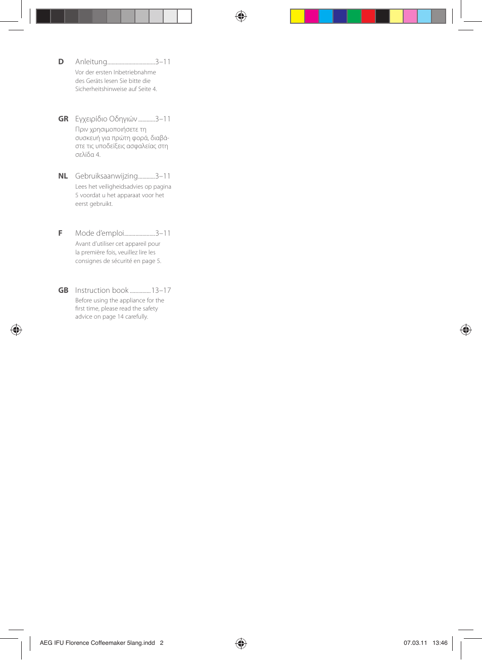 AEG KF5265 User Manual | Page 2 / 20