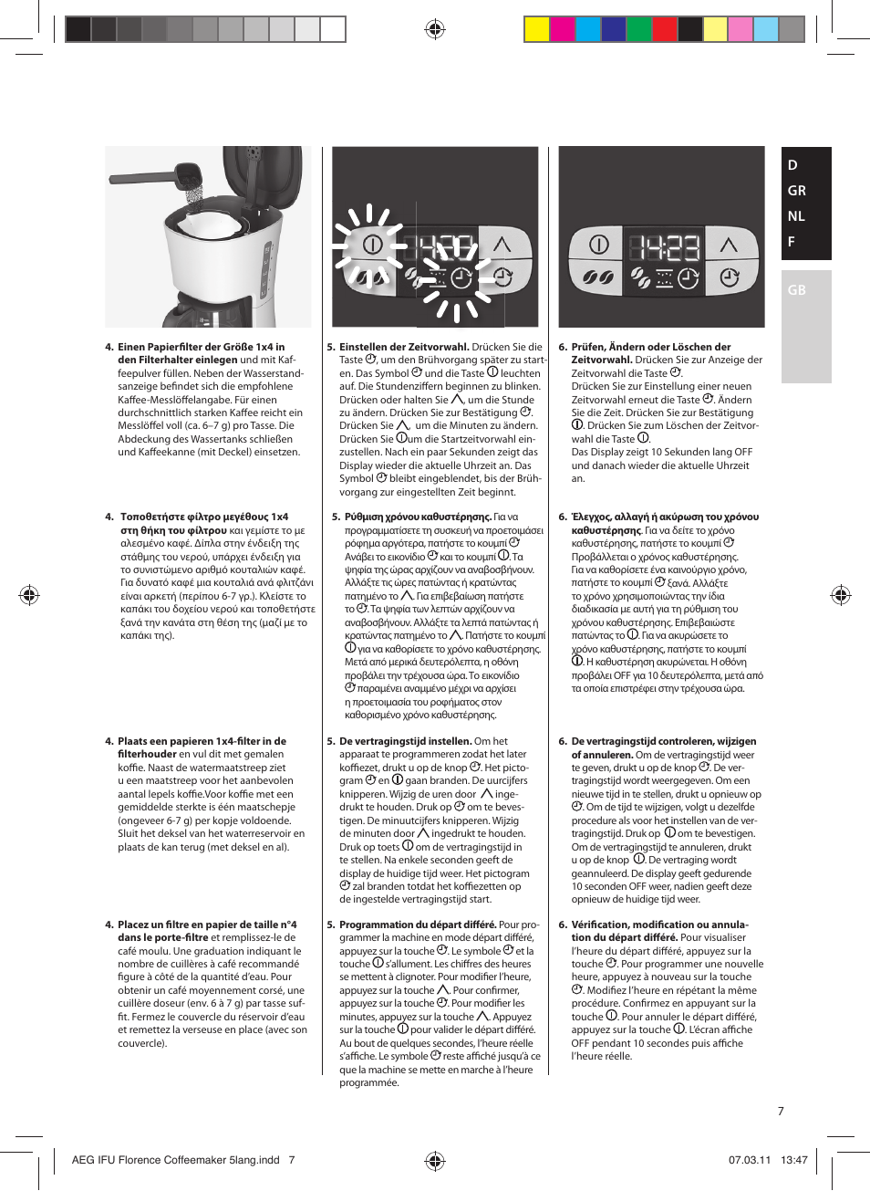 D gr nl f gb | AEG KF5265 User Manual | Page 7 / 20