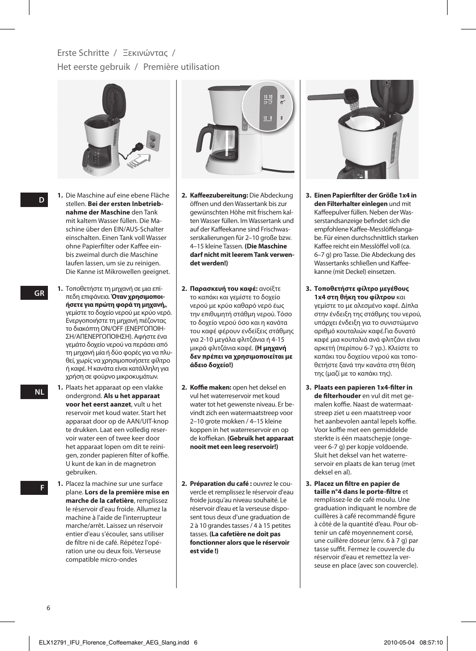 AEG KF5210 User Manual | Page 6 / 16