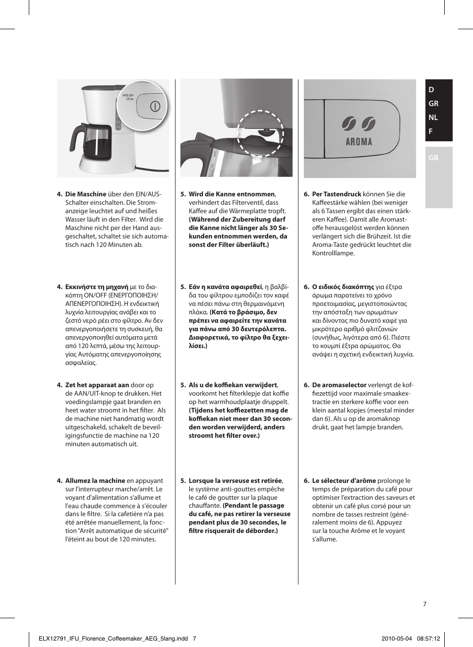 AEG KF5210 User Manual | Page 7 / 16