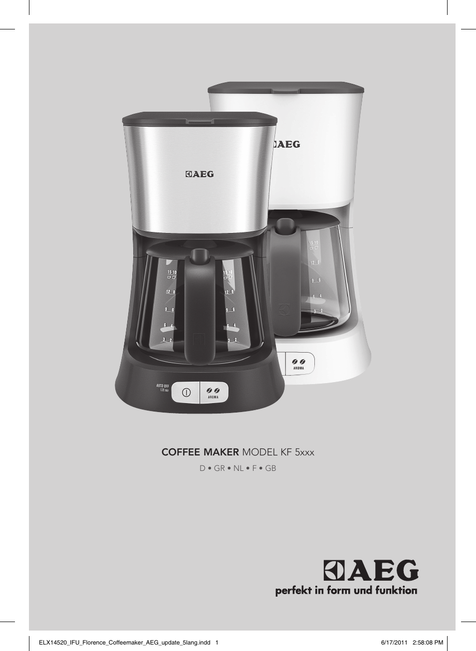 AEG KF5110 User Manual | 16 pages