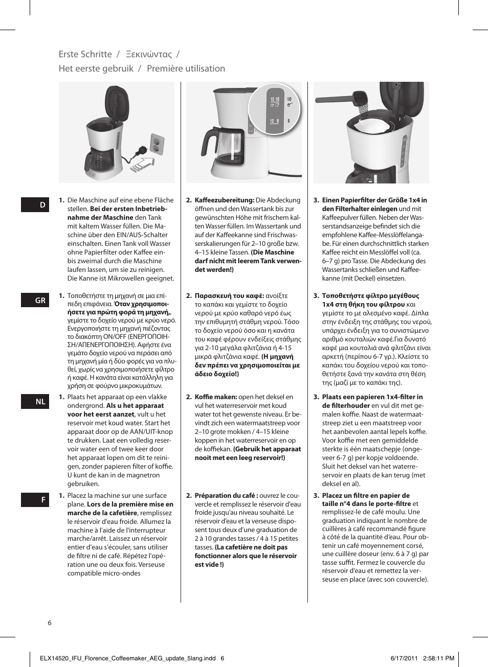 AEG KF5110 User Manual | Page 6 / 16