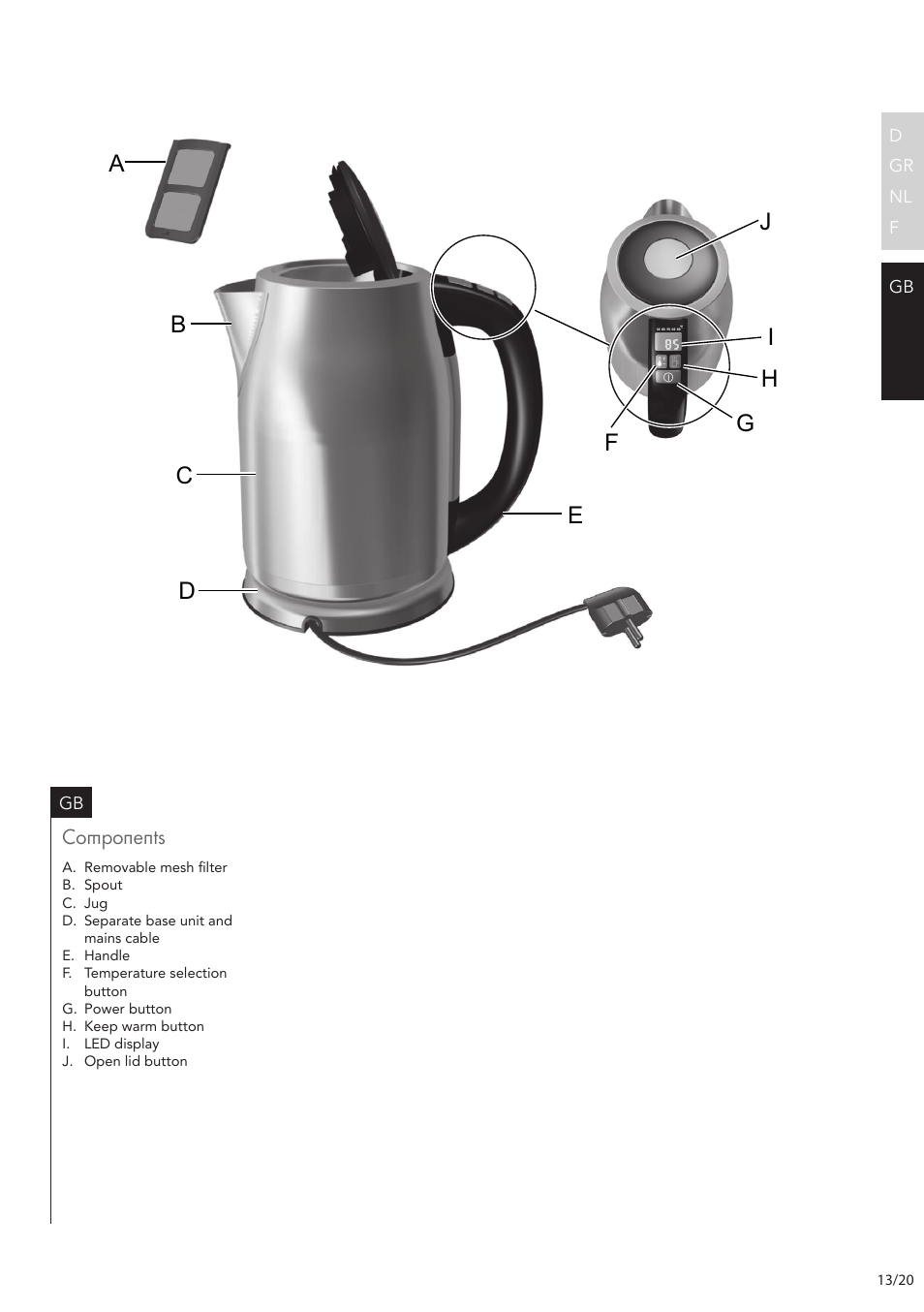 AEG EWA7500 User Manual | Page 13 / 20