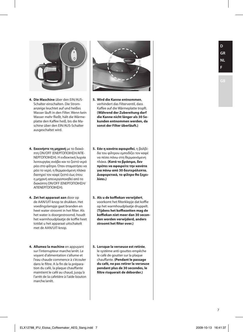 AEG KF3110 User Manual | Page 7 / 24