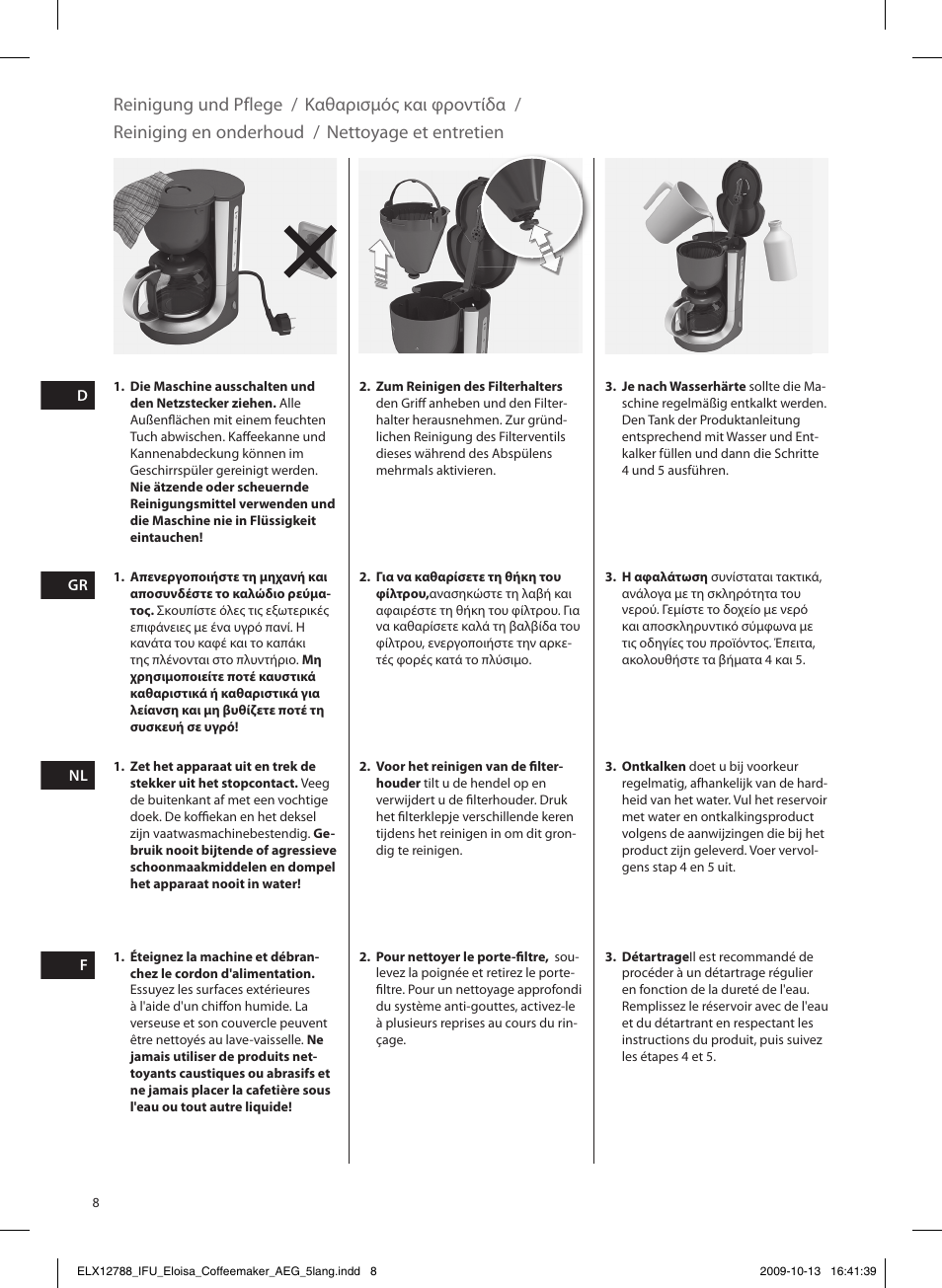 AEG KF3110 User Manual | Page 8 / 24
