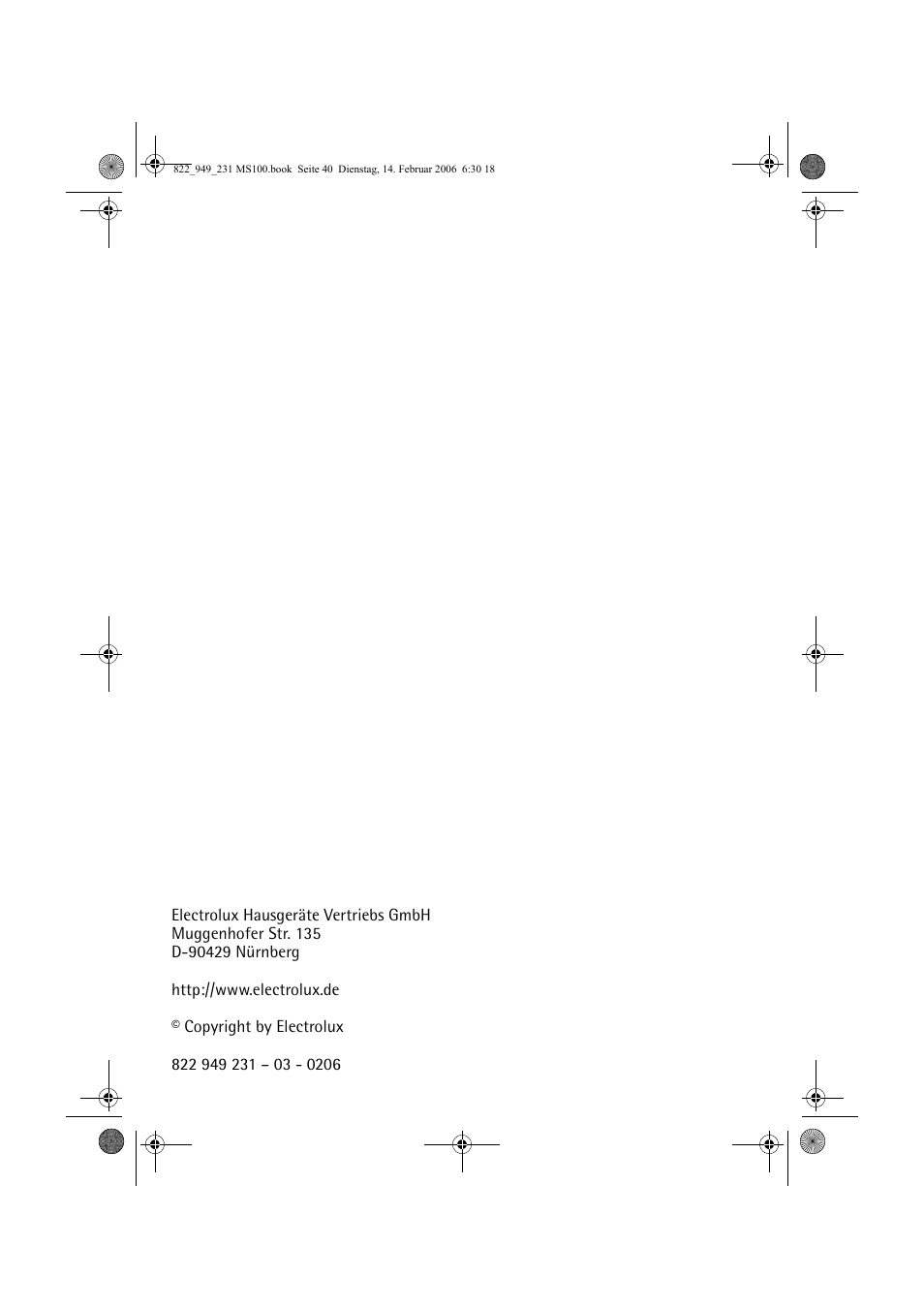 AEG MS100 User Manual | Page 40 / 40