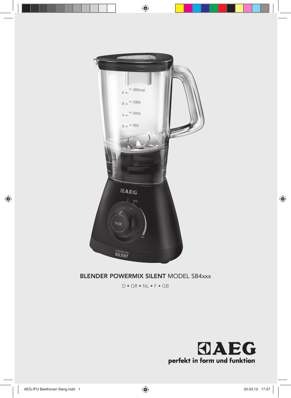 AEG SB4700 User Manual | 20 pages