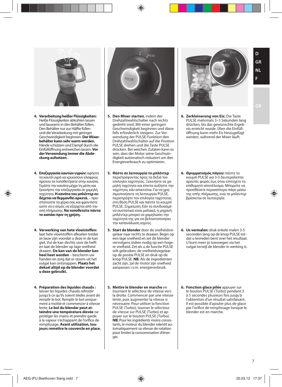 AEG SB4700 User Manual | Page 7 / 20