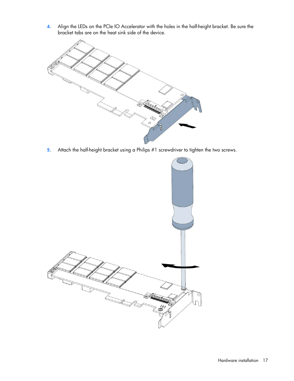 HP PCIe IO Accelerators for ProLiant Servers User Manual | Page 17 / 130