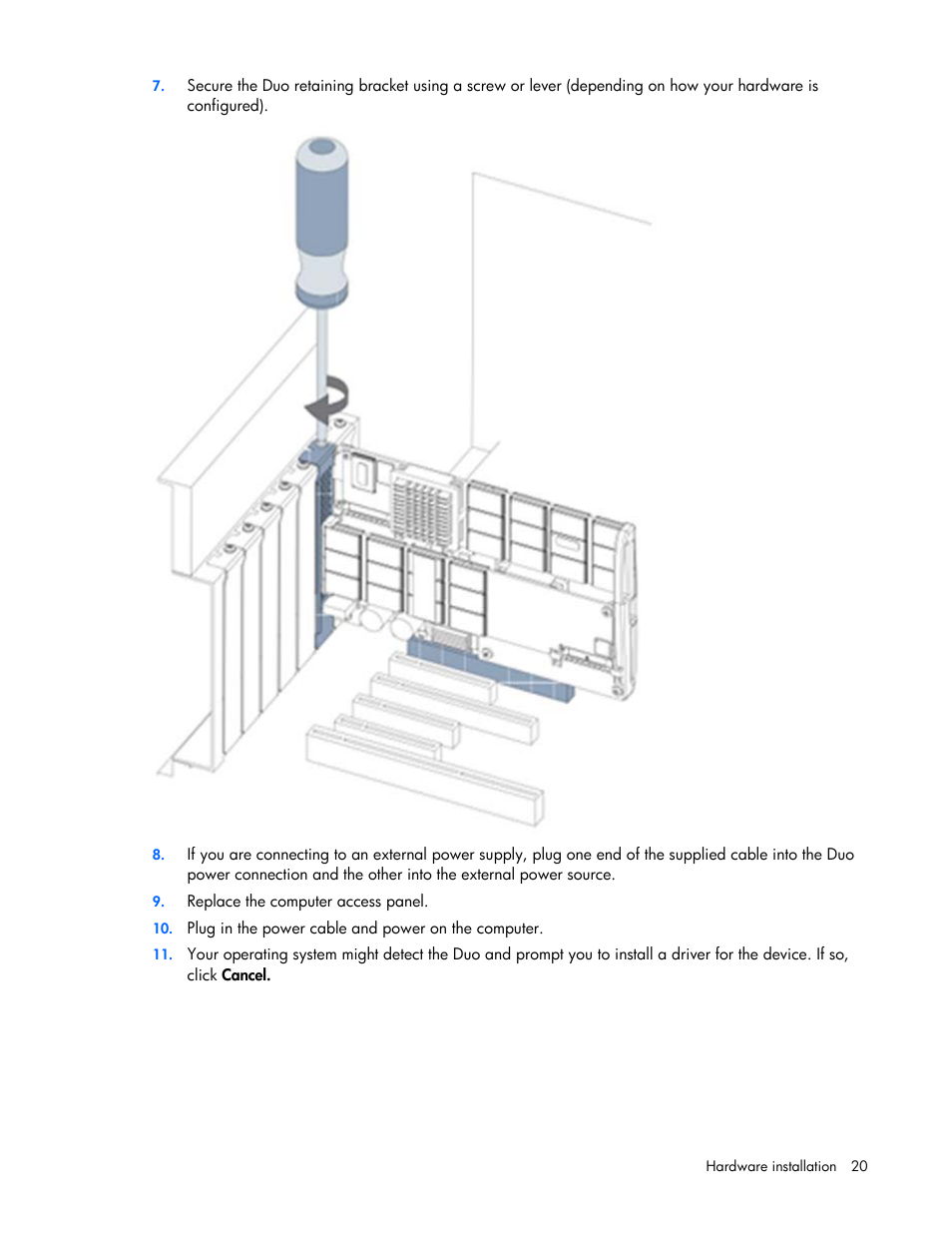 HP PCIe IO Accelerators for ProLiant Servers User Manual | Page 20 / 130