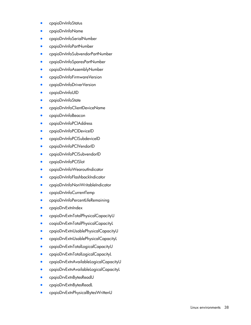 HP PCIe IO Accelerators for ProLiant Servers User Manual | Page 38 / 130