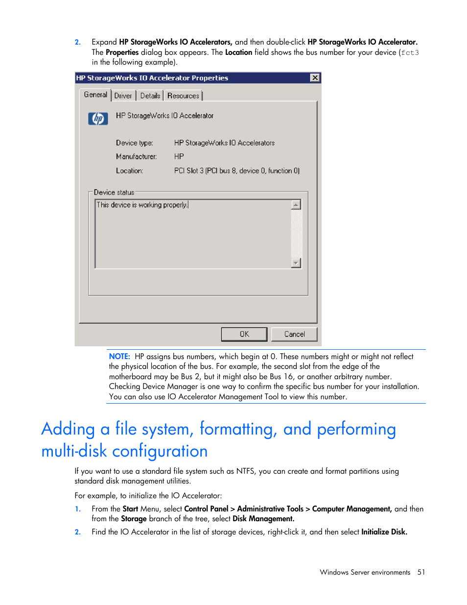 HP PCIe IO Accelerators for ProLiant Servers User Manual | Page 51 / 130
