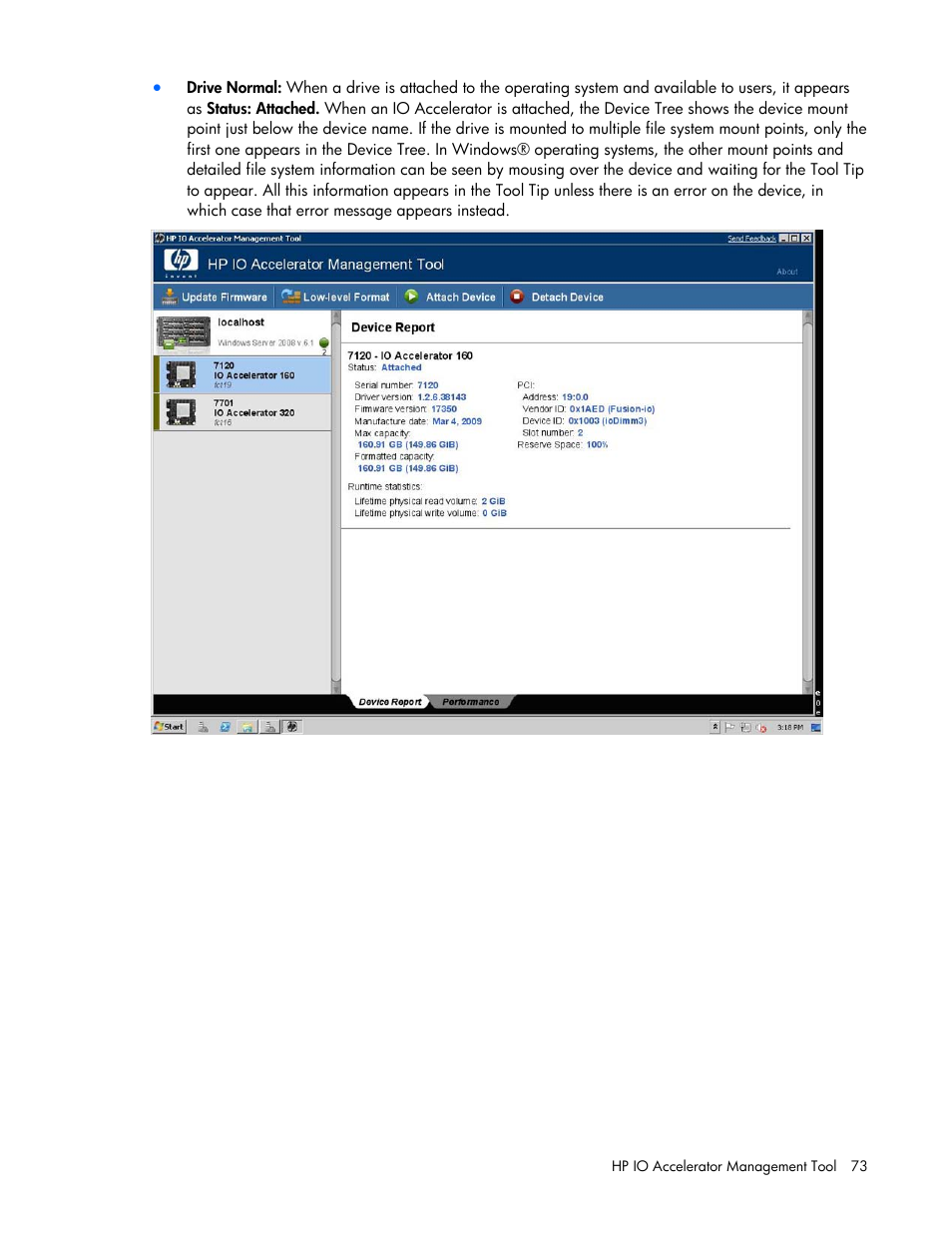 HP PCIe IO Accelerators for ProLiant Servers User Manual | Page 73 / 130