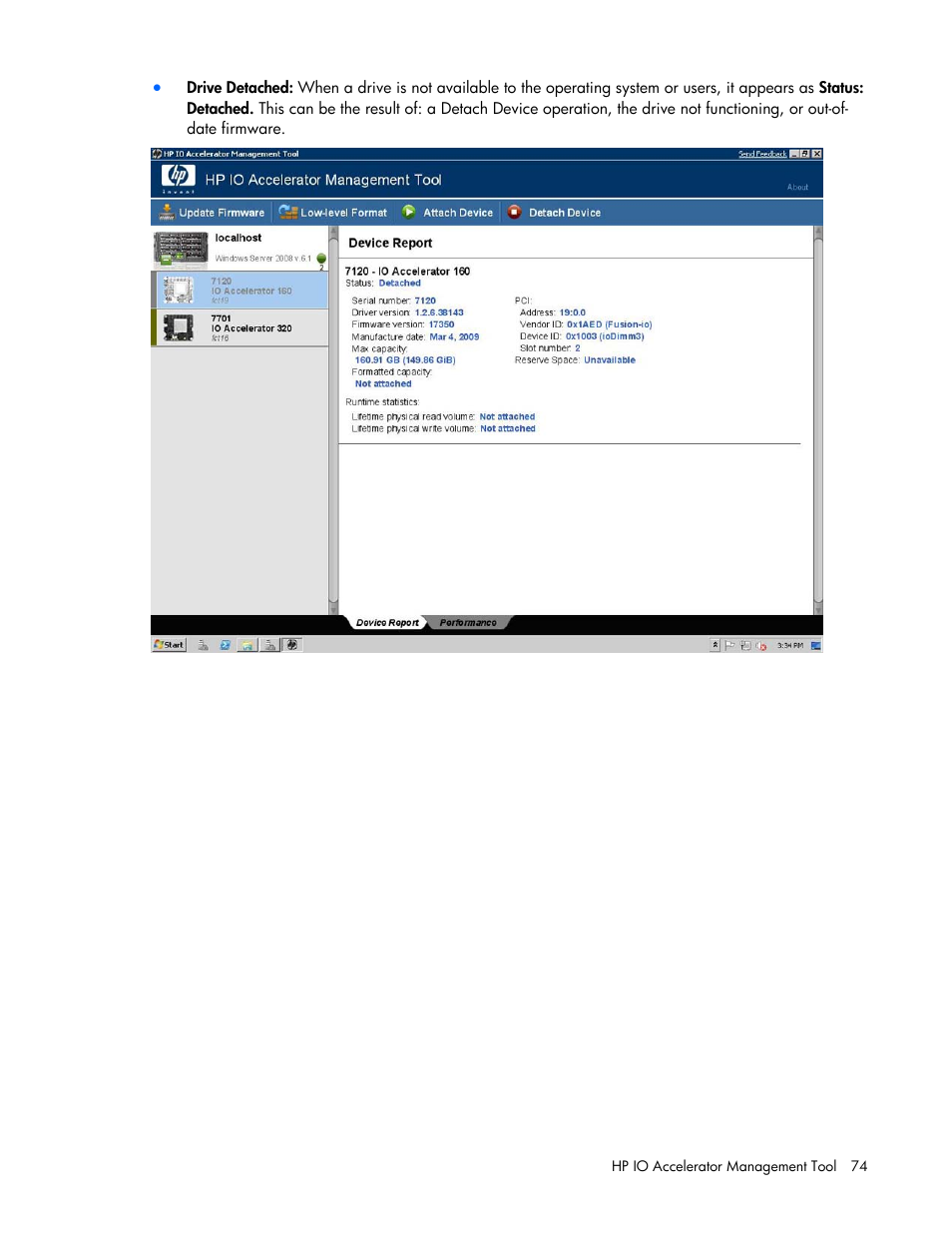 HP PCIe IO Accelerators for ProLiant Servers User Manual | Page 74 / 130