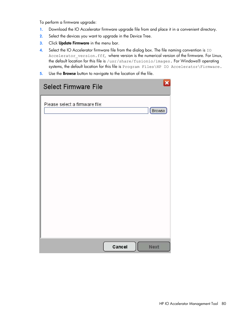 HP PCIe IO Accelerators for ProLiant Servers User Manual | Page 80 / 130