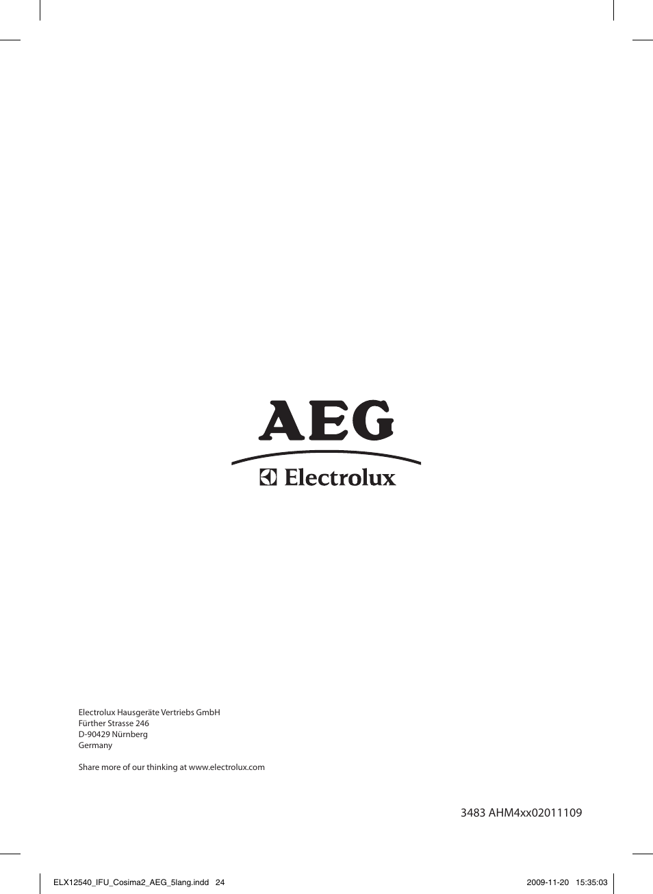 AEG HM4200 User Manual | Page 24 / 24
