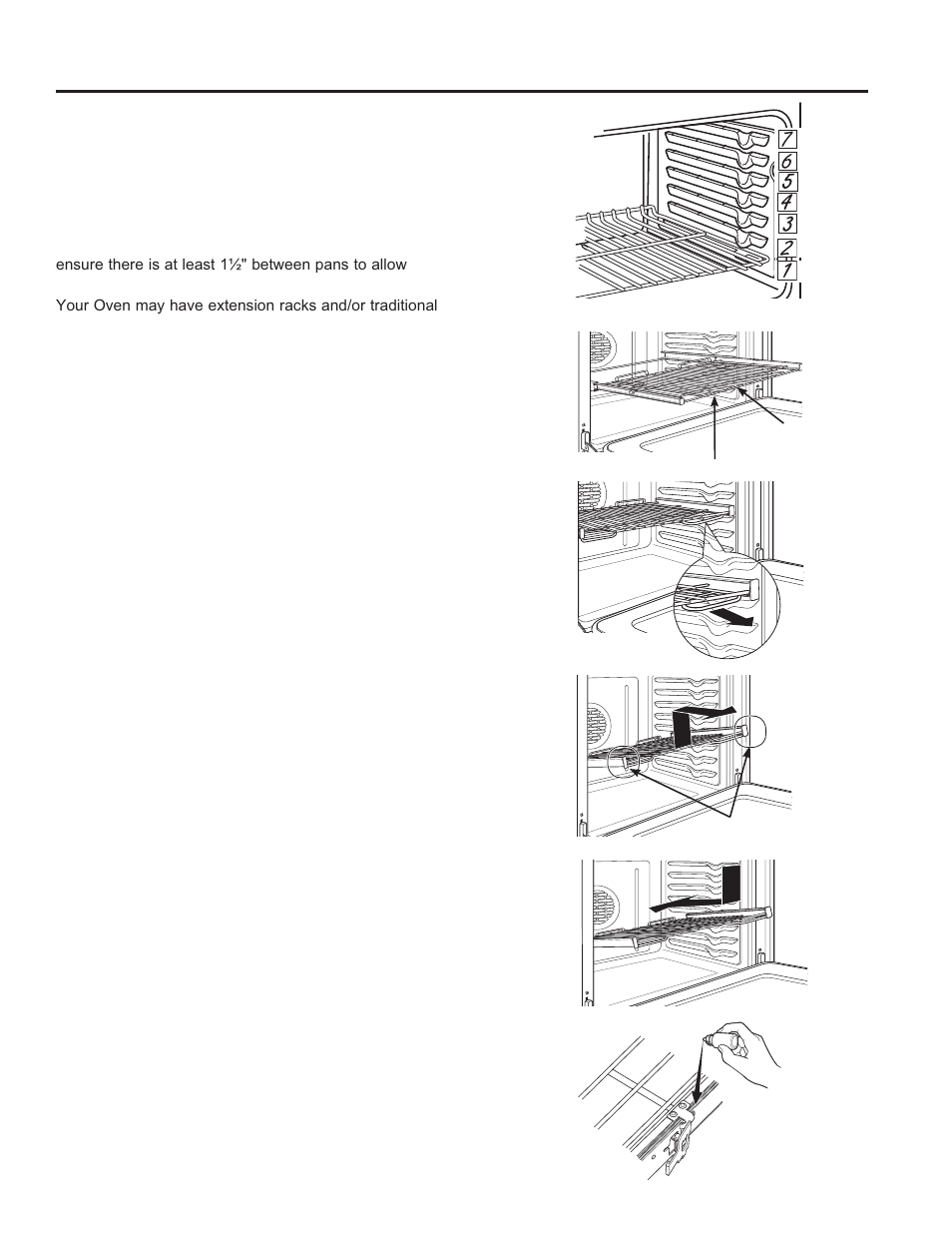 Using the range: o ven racks, Oven racks | GE JB870TFWW User Manual | Page 15 / 56