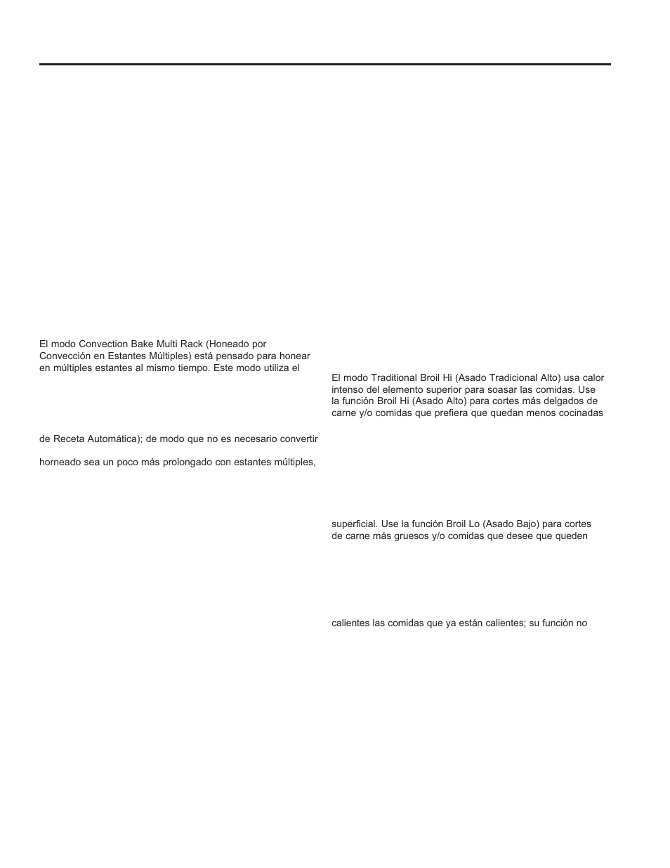 Modos de cocción | GE JB870TFWW User Manual | Page 45 / 56