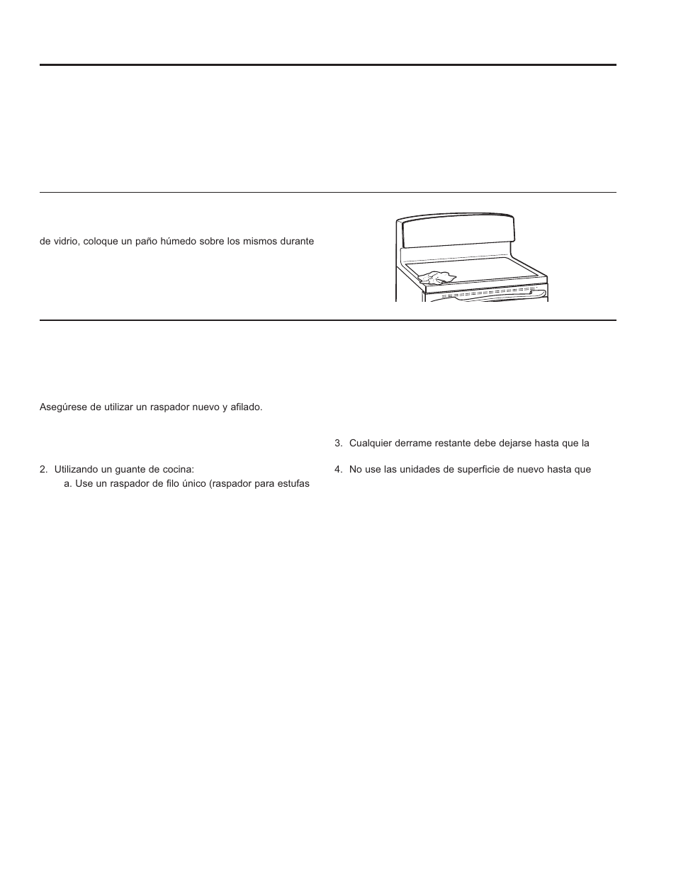 Cómo limpiar la estufa de vidrio (continúa) | GE JB870TFWW User Manual | Page 51 / 56