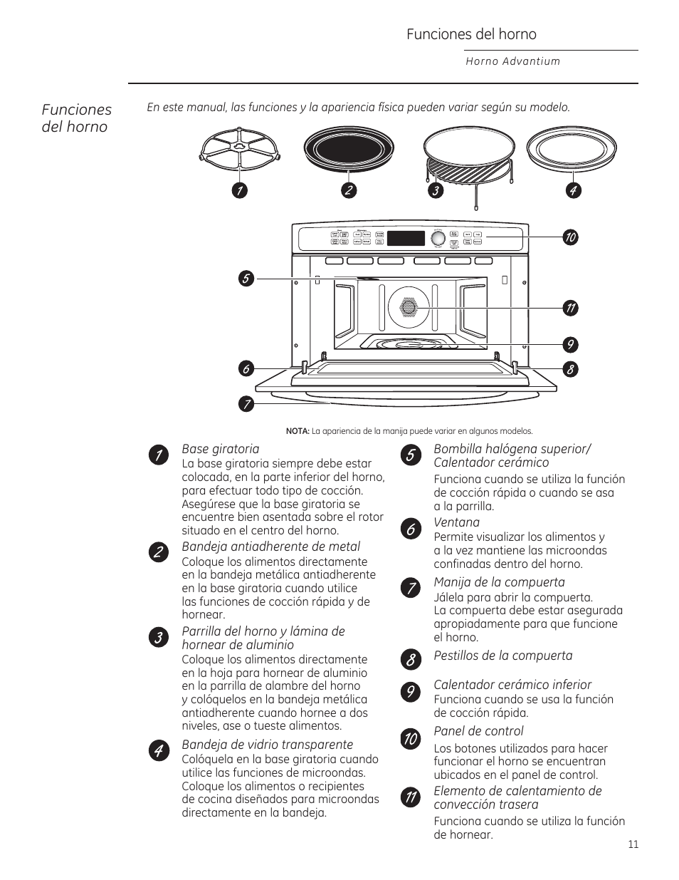 Funciones del horno | GE PSB9120DFBB User Manual | Page 51 / 76