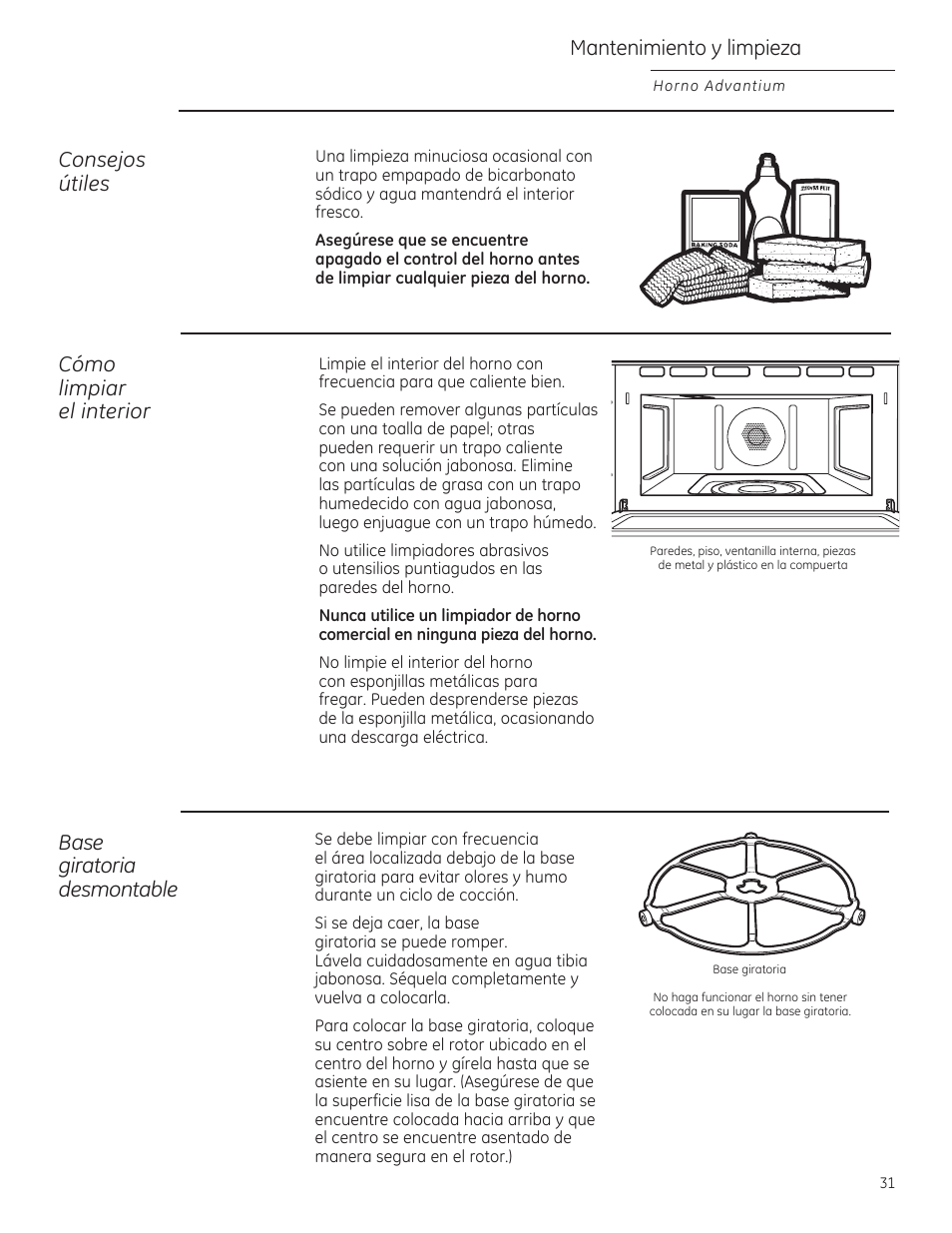 Mantenimiento y limpieza, Consejos útiles | GE PSB9120DFBB User Manual | Page 71 / 76