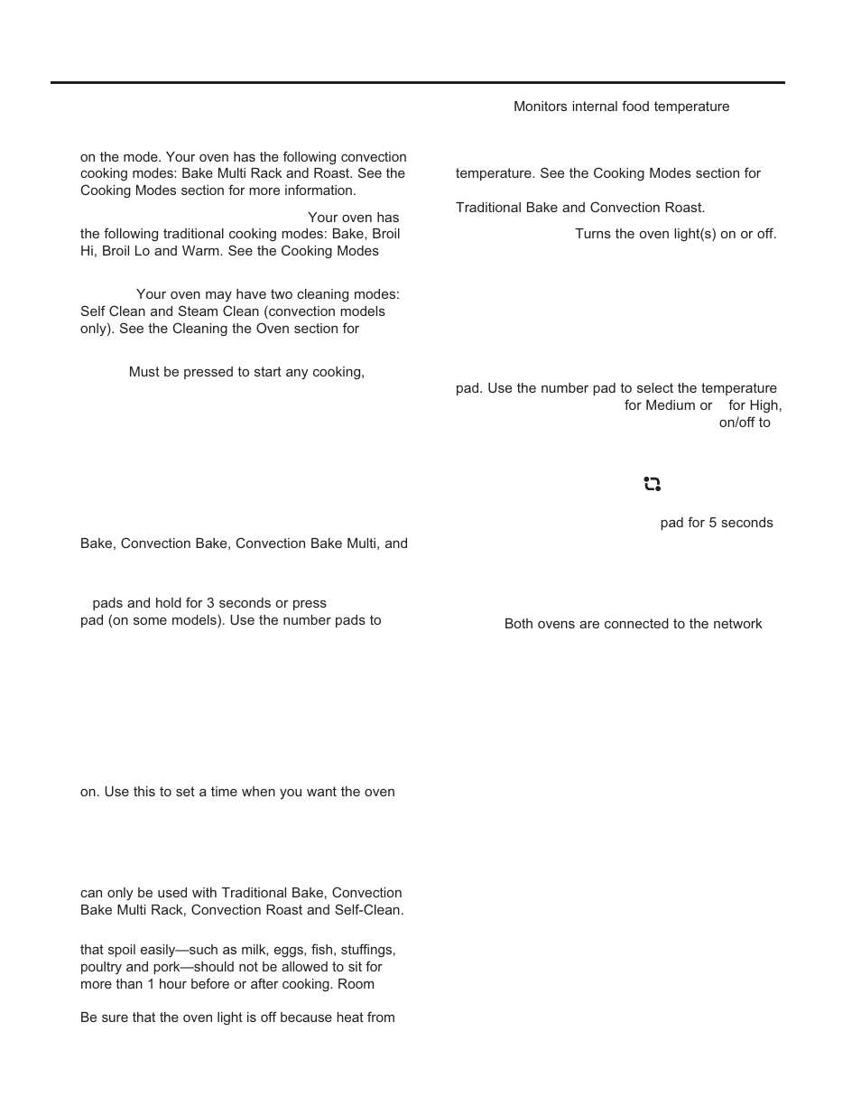 Using the o ven: o ven contr ols, Oven controls (cont.) | GE JGS650DEFWW User Manual | Page 15 / 64