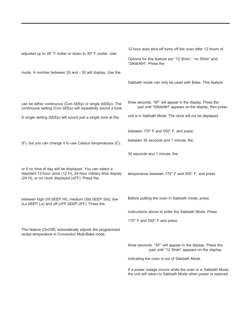 Using the o ven: special featur es, Special features | GE JGS650DEFWW User Manual | Page 16 / 64