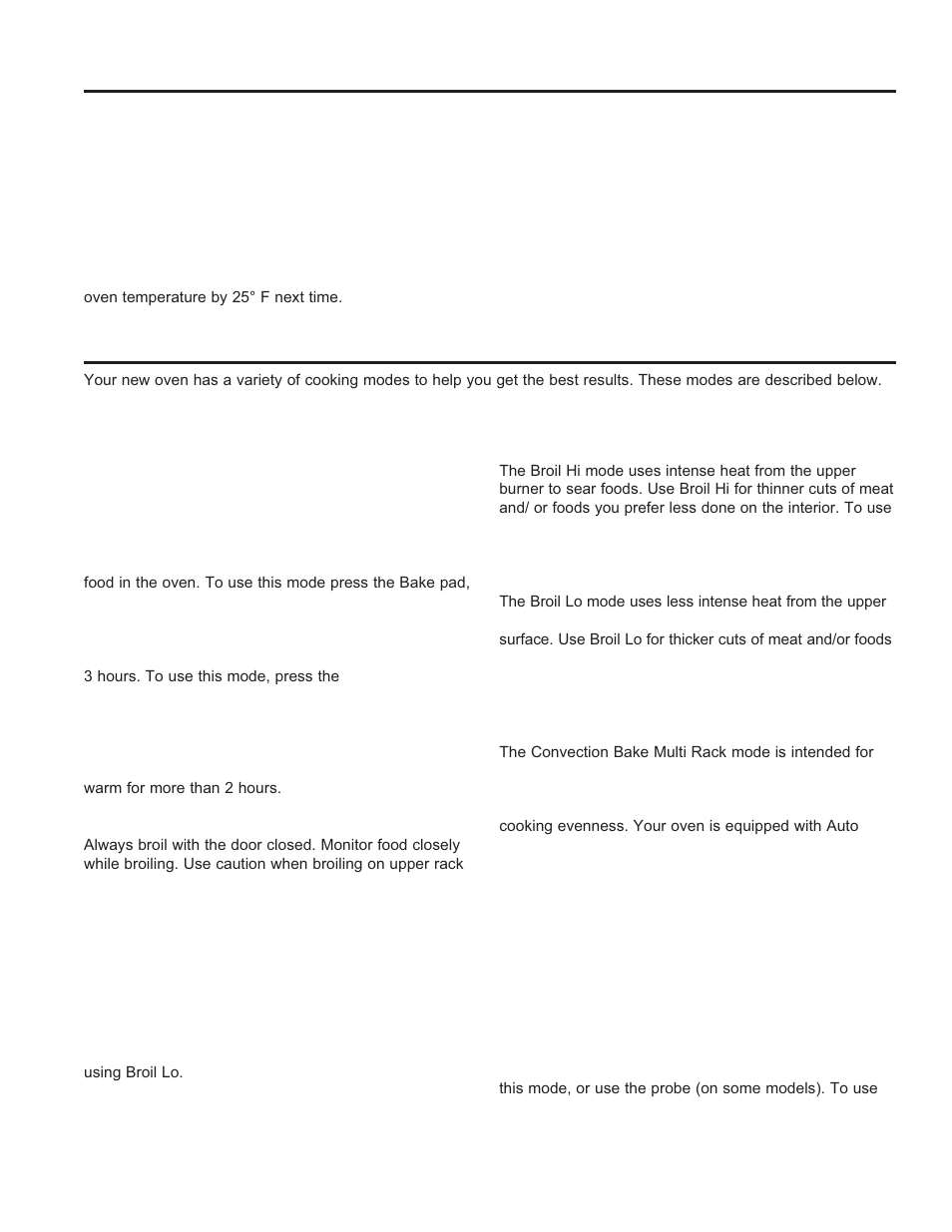 Using the o ven: cook w ar e / cooking modes, Cookware, Cooking modes | GE JGS650DEFWW User Manual | Page 18 / 64