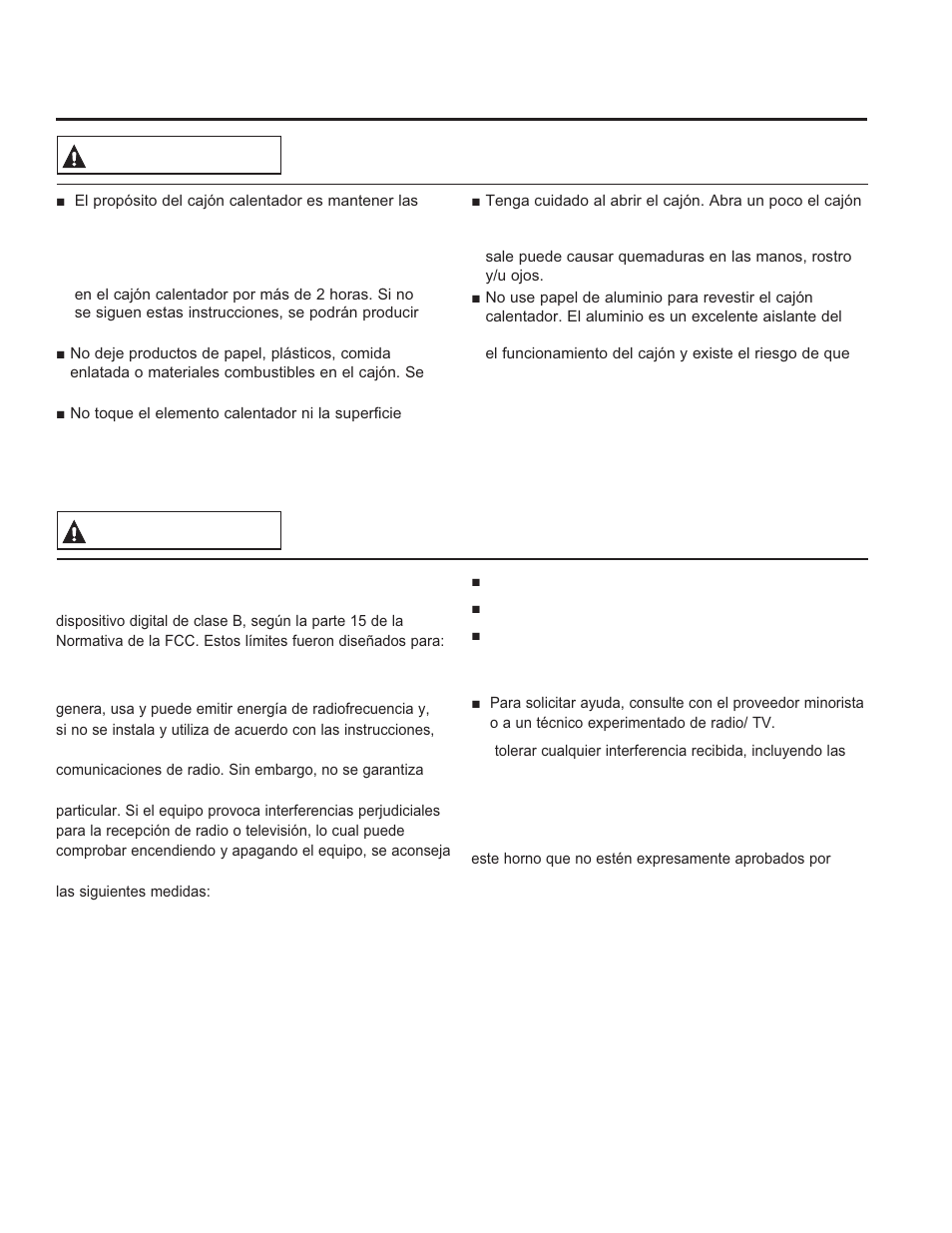 Informa ción de segurid ad, Guarde estas instrucciones, Advertencia | GE JGS650DEFWW User Manual | Page 39 / 64
